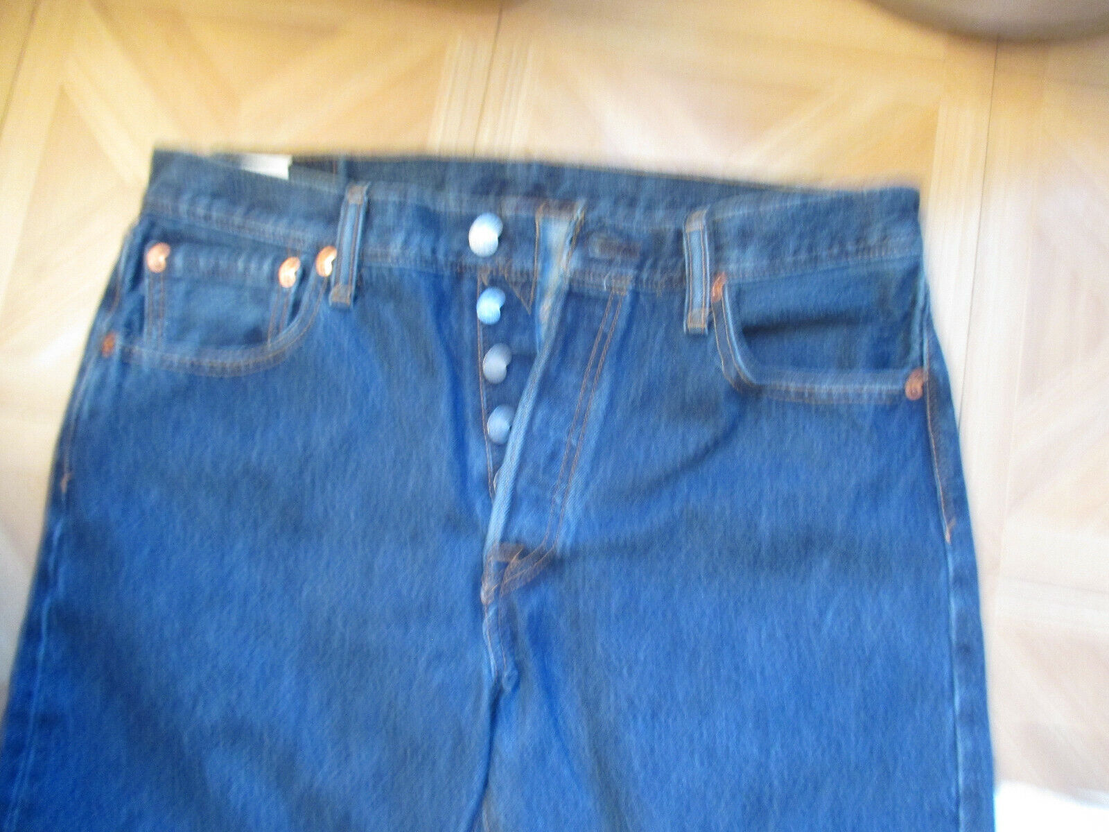 Vintage LEVI'S 501 Button Fly Denim Jeans Red Tag on back Pocket size 34 x  36 | eBay