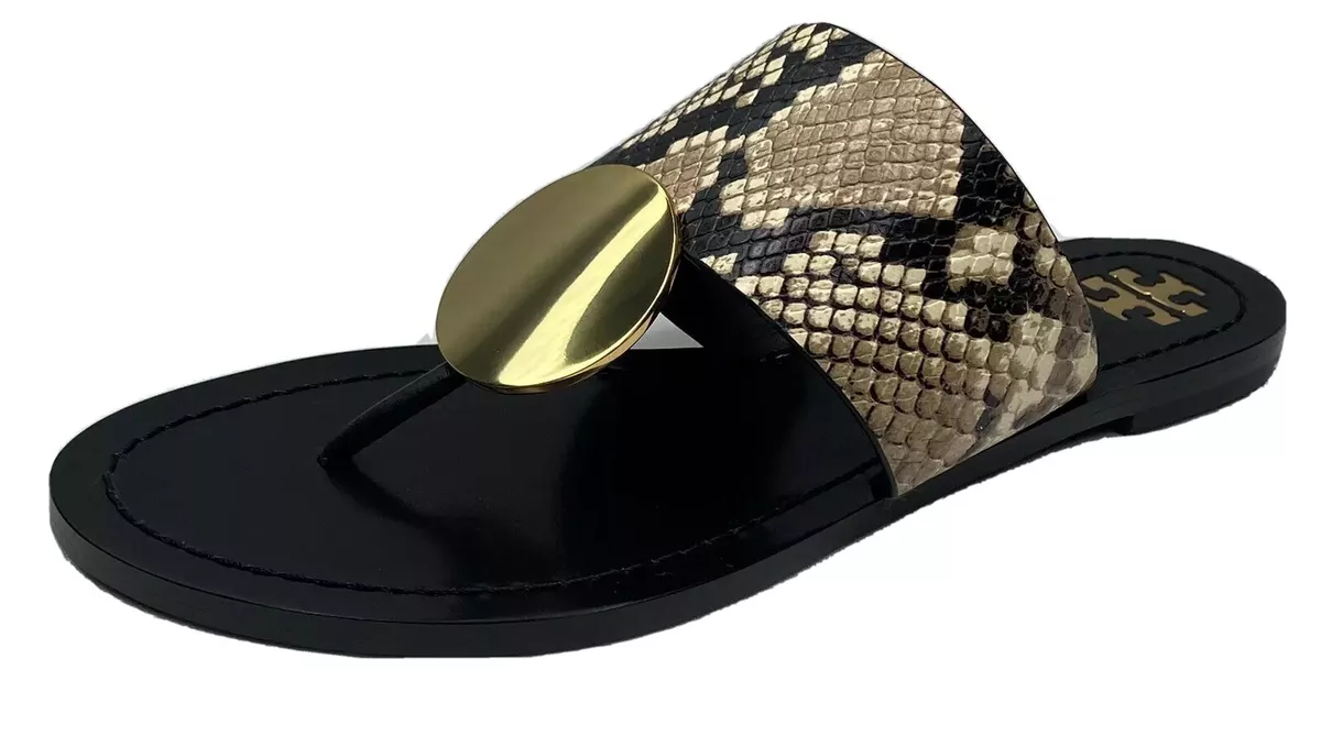 Tory burch patos store striped disk sandal