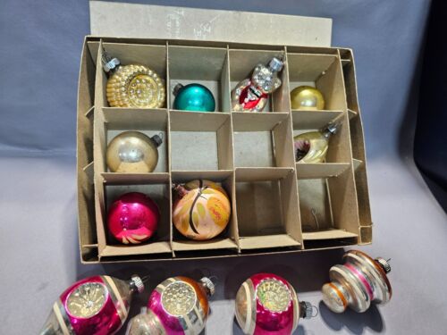 12 Adornos de Navidad Brite Brillante OVNI de Colección Indentación Pulido Lágrima Baches - Imagen 13 de 15