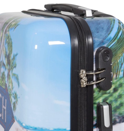 Polycarbonat Hartschalen Trolley Reise Koffer mit Motiv PM Summer Beach Gr. M - Bild 4 von 6