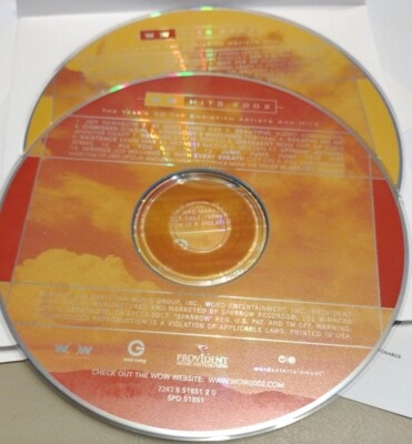 WOW Hits 2002 by Various Artists (2 CDs only, Oct-2001, Sparrow Records)