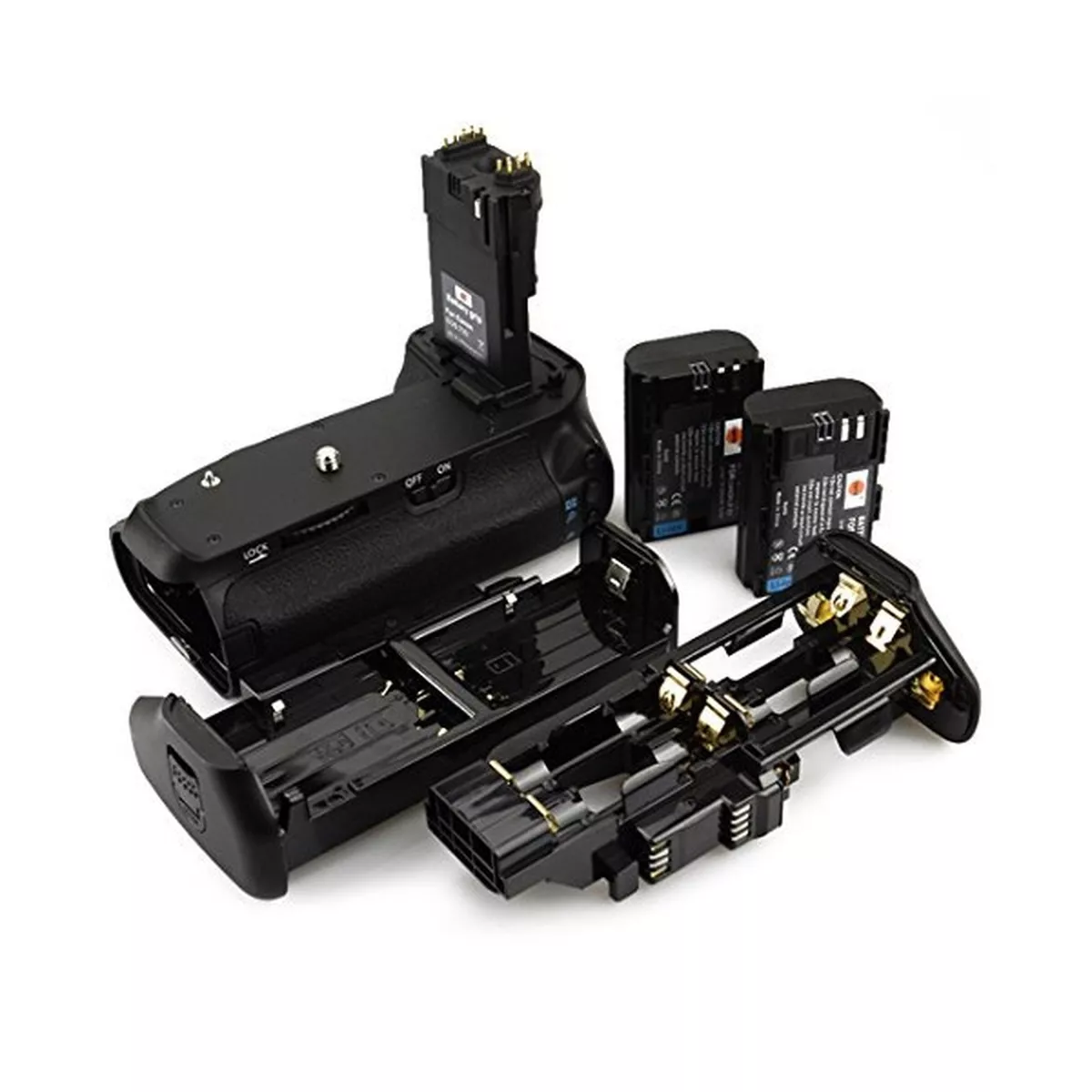 DSTE Pro BG-E14 Vertical Battery Grip + 2x LP-E6 LP-E6N for Canon