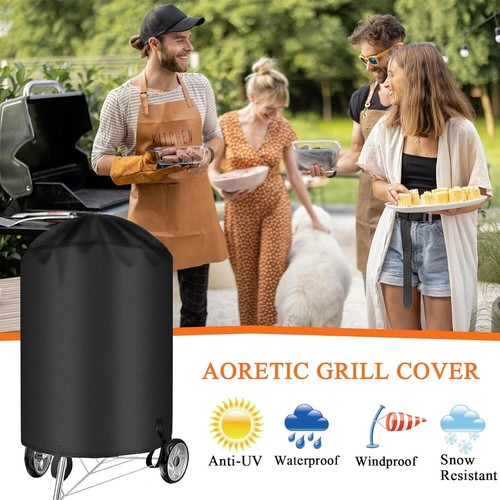 BBQ Grill Cover for Weber Grill Covers 22 Inch for Weber Kettle Grill Cover for - Picture 5 of 7