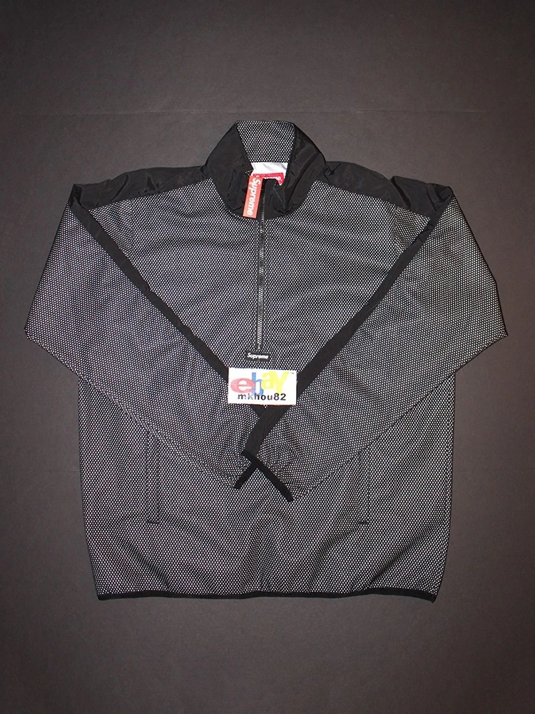 Pull neuf vintage Supreme demi zip maille SS14 printemps été 2014 taille L