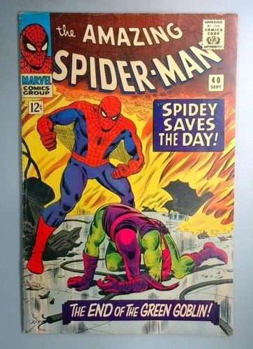 Amazing Spider-Man #40 VG+ Origin of Green Goblin Marvel 1966