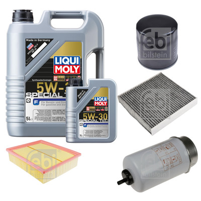 FEBI Inspektionspaket 6L LIQUI MOLY SPECIAL TEC F 5W-30 für Land Rover Defender
