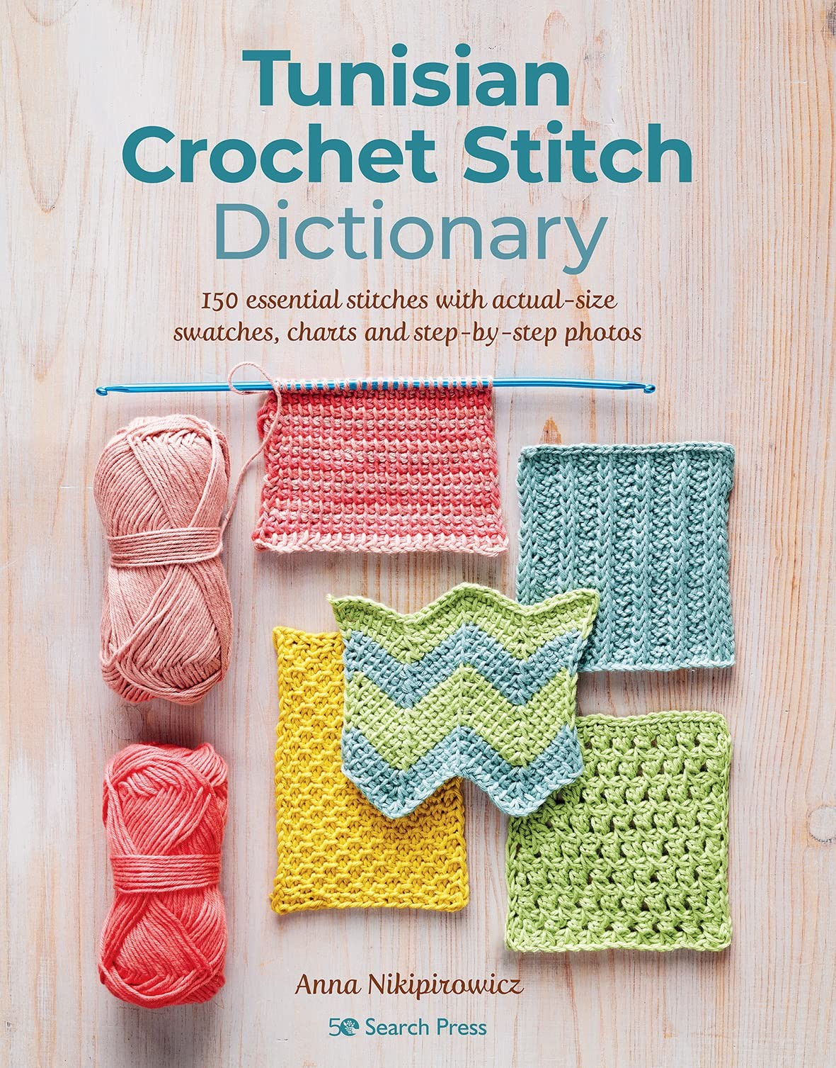 Tunisian Crochet Stitch Dictionary: 150 essential stitches with actual-size swa - Image 6