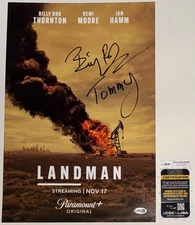 BILLY BOB THORNTON HAND SIGNED AUTOGRAPH 12X18 LANDMAN PHOTO POSTER +JSA COA