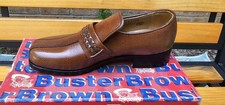 Boys Tan Buster Brown vintage collectible boys dress shoe Size 1 Deadstock