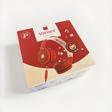 Tonies 10002558 Foldable Wired Headphones for Kids, Red, Kid Volume Safe 