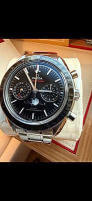 OMEGA Speedmaster Moonphase Co-Axial Chronograph 44.25mm Black Dial Box