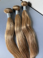 100 Human Hair Extensions- 3 Bundle deal- 20 22 24 straight