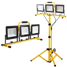 22000 Lumen Work Lights with Stand, 3 Head Portable LED Work Light, with Adju...