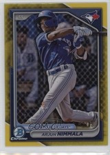 2024 Bowman Draft Chrome Yellow Refractor 10/75 Arjun Nimmala #BDC-102 04cw