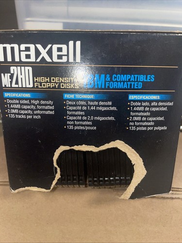 Maxwell 2HD 3.5” Floppy Diskette 30 Pack New but Box Damaged - Afbeelding 2 van 6