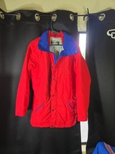 Vintage LL Bean Jacket Mens Sz MED Red Penobscot Parka Insulated Zip Made in USA