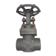 NEW OMB 1-1/2" NPT/SW Socket Weld Forged Steel Gate Valve 800 Class A105N NACE