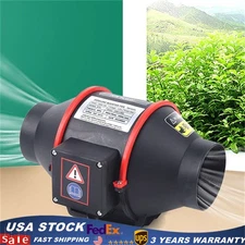 4 inch 310CFM Inline Duct Ventilation Fan Vent Exhaust Blower Vent Fan New