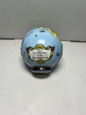 Halcyon Days Bonbonnieres Enamel World Globe Celebration of New Millennium #661