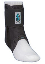Med Spec ASO Ankle Stabilizer Medium Black Lace-Up Brace for Sprains  Injury