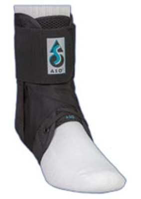 Med Spec ASO Ankle Stabilizer Medium Black Lace-Up Brace for Sprains & Injury