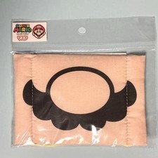 Super Mario Gauze Mask Mario Beard Design Cotton Kids Adults Japan