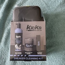 Kicks Sneaker Cleaning Kit w Travel Case Premium Foam Brush Towel