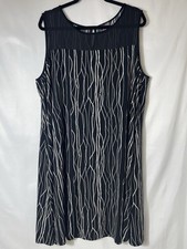 Vince Camuto Rich Black Summer Luxe Fashion Shift Dress Size 3X . SKU#0155