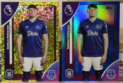 Nathan Patterson Gold /299 & Blue /150 Topps 25/26 Everton SP Parallel Lot