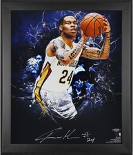 Jordan Hawkins New Orleans Pelicans Framed Signed 20 x 24 In Focus Photograph