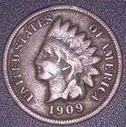 1909-S  INDIAN HEAD CENT 1C , KEY DATE