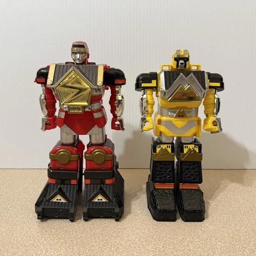 1995 VINTAGE POWER RANGERS DELUXE SHOGUN MEGAZORD BANDAI Red And Yellow