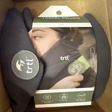 Trtl Travel Pillow Lightweight Washable Neck Support grey