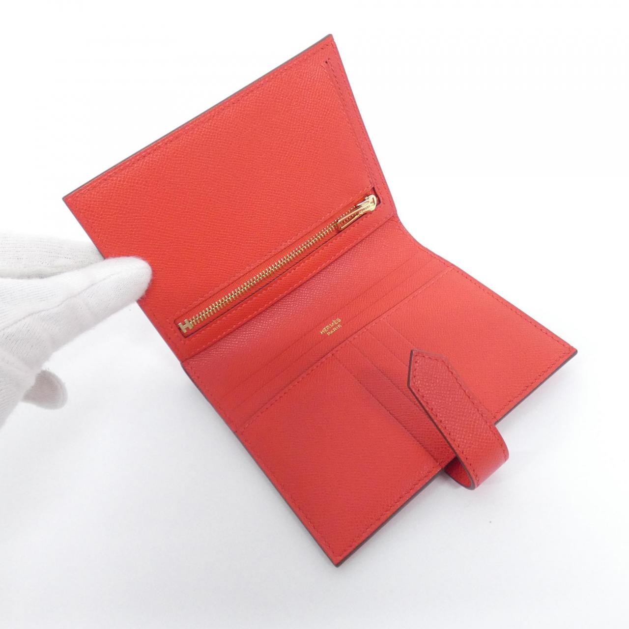 Authentic [Unused] Hermès Bearn Compact 084817CC Wallet #260-008-119-5138 image 5