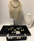 Lot of Trifari & Crown Trifari Costume Jewelry Earrings & Necklaces