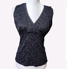 VTG Y2K Agenda Top Womens Whimsigoth Fairy Babydoll Witchy Eyelet 90s Goth 00s