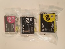 Epson 68 Black, Epson 69 Yellow, Epson 69 Magenta Printer Ink