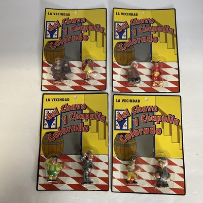 1994 El Chavo Del Ocho & Chapulín Colorado Figure Set Of 8 Sealed Mexico  (New)