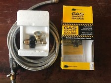 GAS SAFETY GAUGE POL LPG & REGULATOR 3 M HOSE CARAVAN CAMPING BBQ RV MOTORHOME