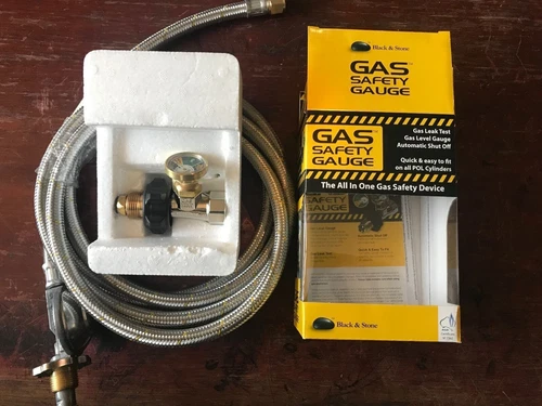 GAS SAFETY GAUGE POL LPG & REGULATOR 3 M HOSE CARAVAN CAMPING BBQ RV MOTORHOME