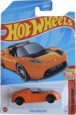 Hot Wheels Tesla Roadster, Then and Now 6/10 Orange 217/250