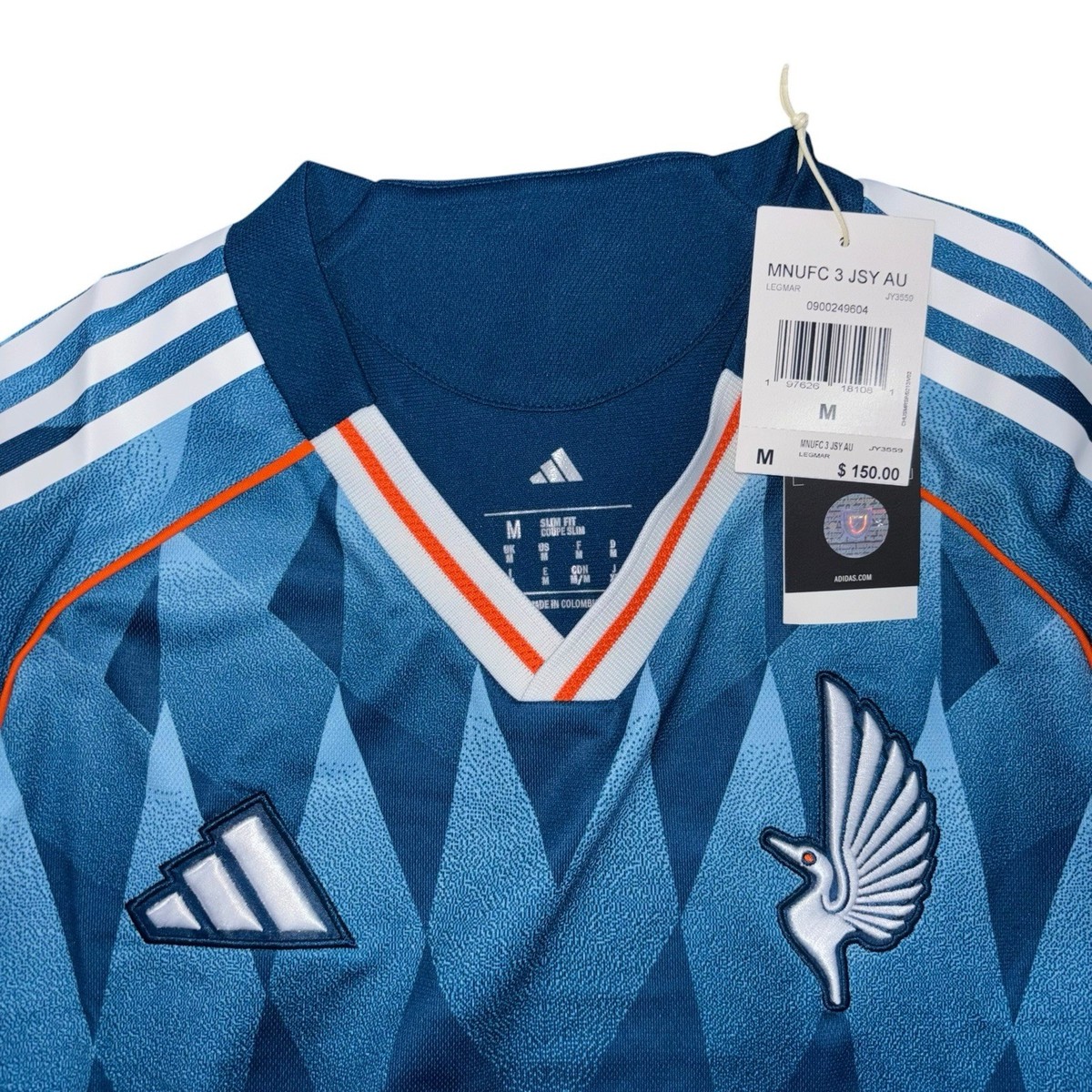 Adidas Minnesota United FC Authentic Blue Soccer Jersey, Size