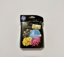 HP 65 TOA36AN Black Tri-color Original Ink Cartridges 2-Pack EXP OCT 2027
