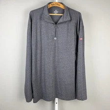 SCOTTeVEST SeV SJ QZIP TEC Pullover Shirt Mens XXL Gray Quarter Zip