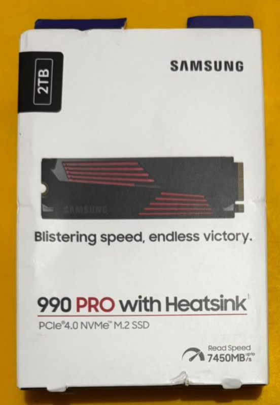 Samsung 990 Pro 2TB NVMe M.2 SSD with Heatsink Unopened