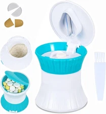 Pill Cutter and Splitter for Small or Large Pills - [3 in 1] - Tablets Crusher G