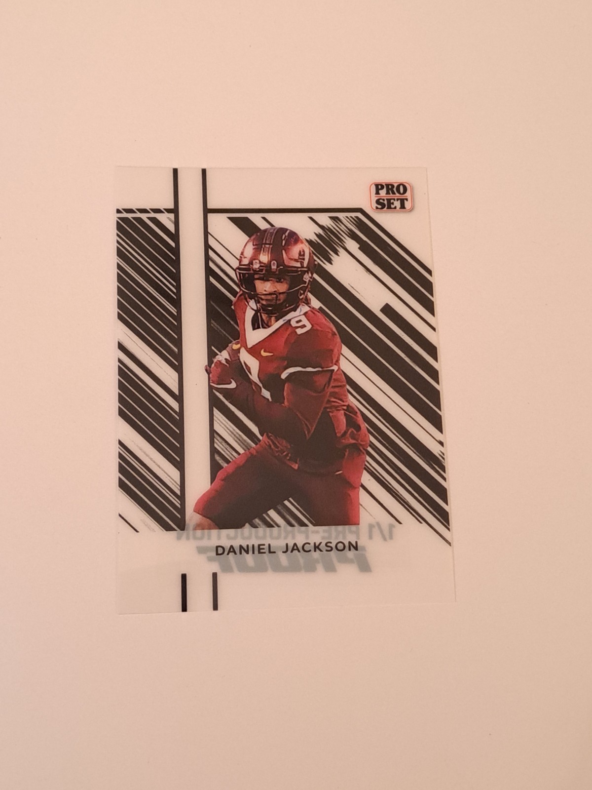 2024 Pro Set Daniel Jackson 1/1 Pre-production Proof In Toploader 