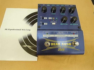 Akai Head Rush E2 Delay Looper 16bit 44.1kHz Echo Tap Delay Gebraucht