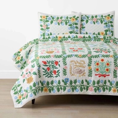 Rifle Paper Co. Helena Quilt - Multi, Full/Queen
