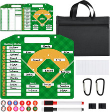 Magnetic Baseball Lineup Board  Dry Erase Clipboard for Coaches